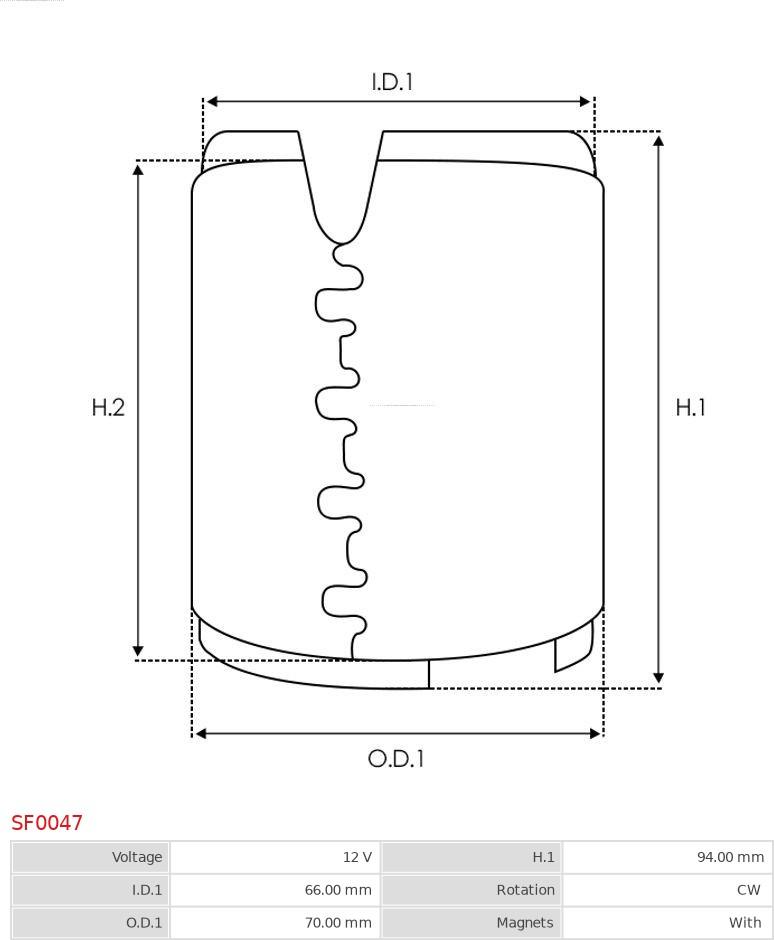 AS-PL SF0047 - Ierosmes tinums, Starteris autospares.lv