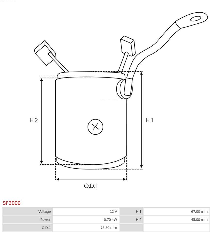 AS-PL SF3006 - Field Winding, starter www.autospares.lv