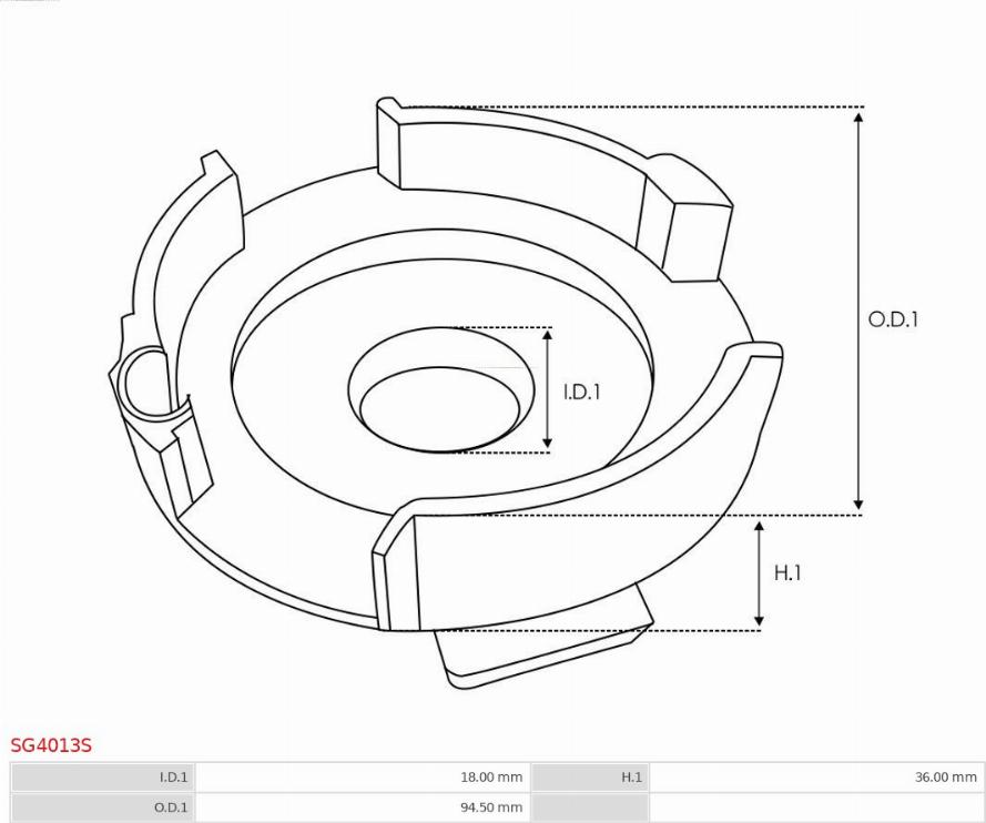 AS-PL SG4013S - Remkomplekts, Starteris autospares.lv