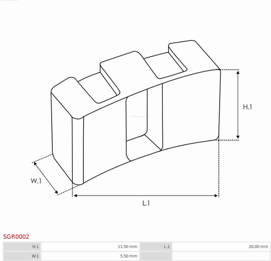 AS-PL SGR0002 - Remkomplekts, Starteris autospares.lv