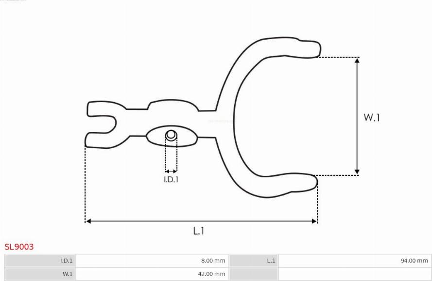 AS-PL SL9003 - Remkomplekts, Starteris www.autospares.lv