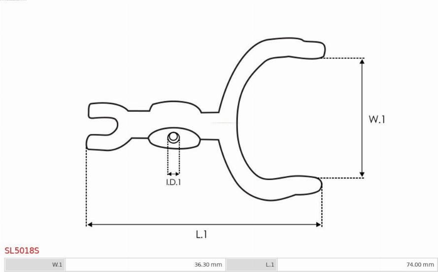 AS-PL SL5018S - Remkomplekts, Starteris www.autospares.lv