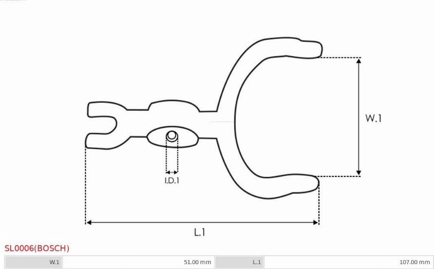 AS-PL SL0006(BOSCH) - Remkomplekts, Starteris www.autospares.lv