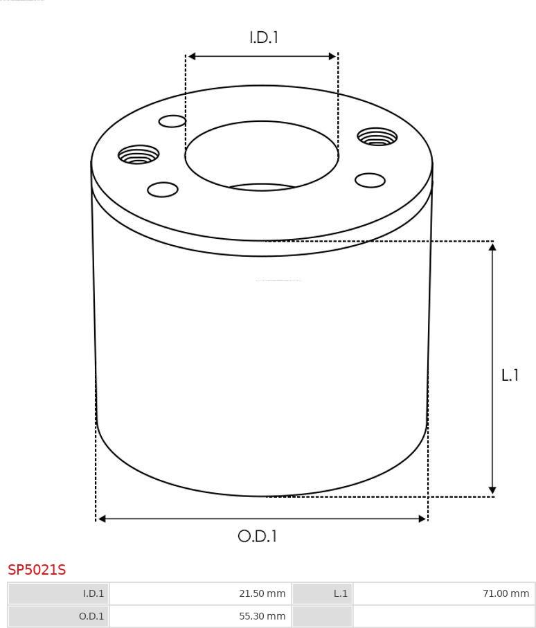 AS-PL SP5021S - Remkomplekts, Starteris www.autospares.lv