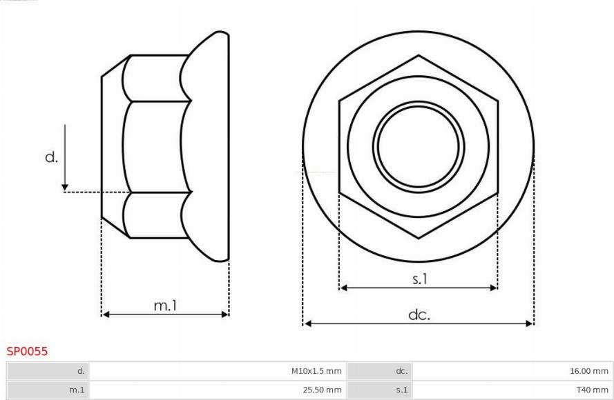 AS-PL SP0055 - Ремкомплект, генератор www.autospares.lv