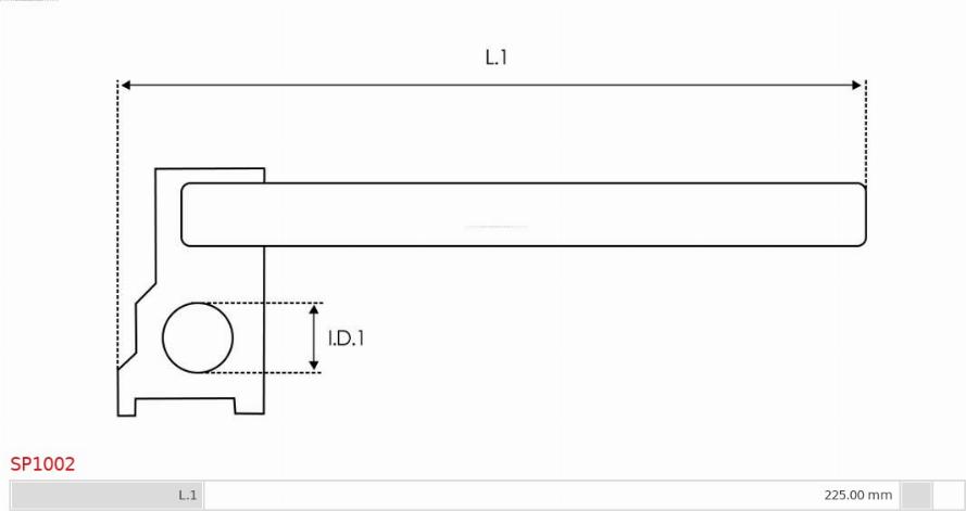 AS-PL SP1002 - Remkomplekts, Starteris www.autospares.lv