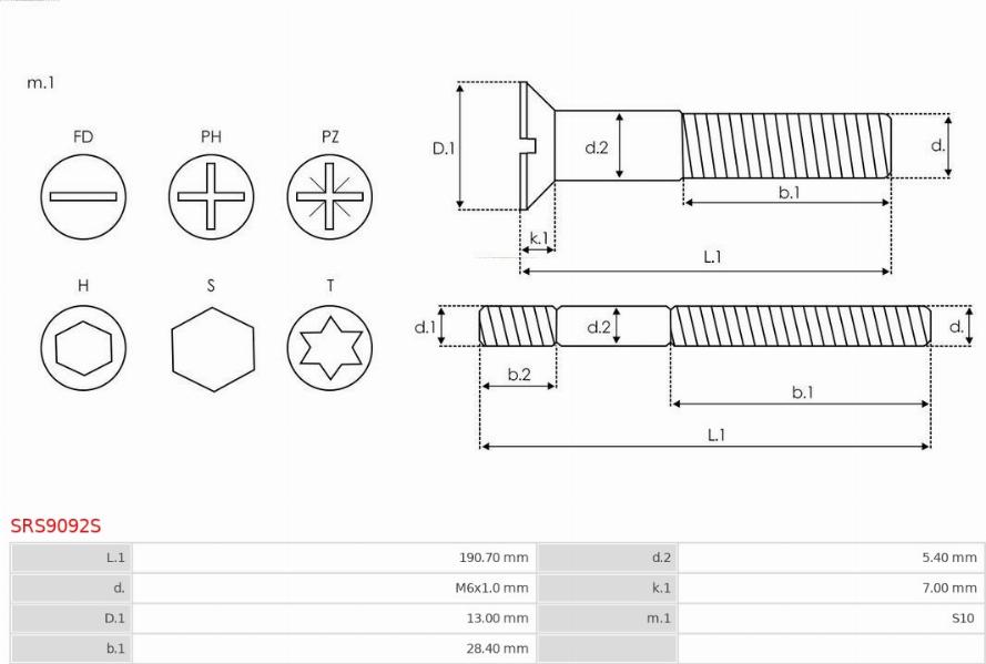 AS-PL SRS9092S - Remkomplekts, Ģenerators www.autospares.lv