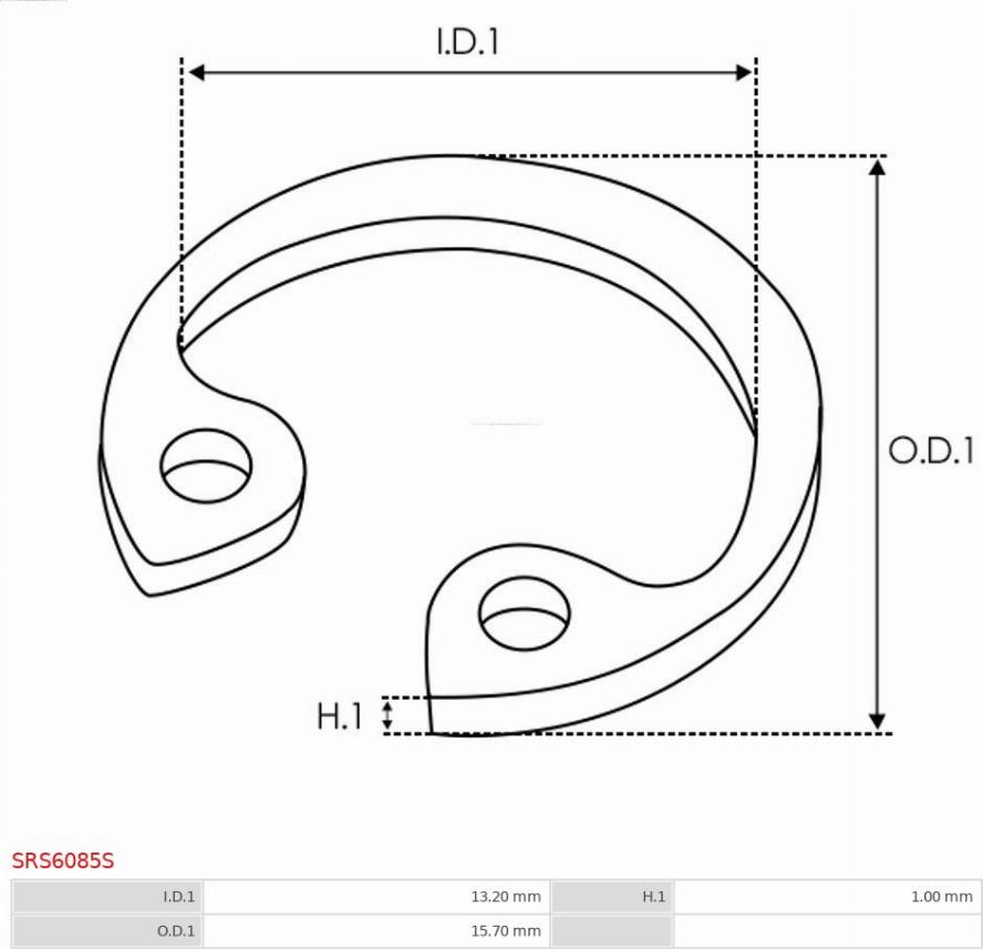 AS-PL SRS6085S - Remkomplekts, Starteris www.autospares.lv