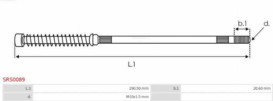 AS-PL SRS0089 - Remkomplekts, Starteris www.autospares.lv