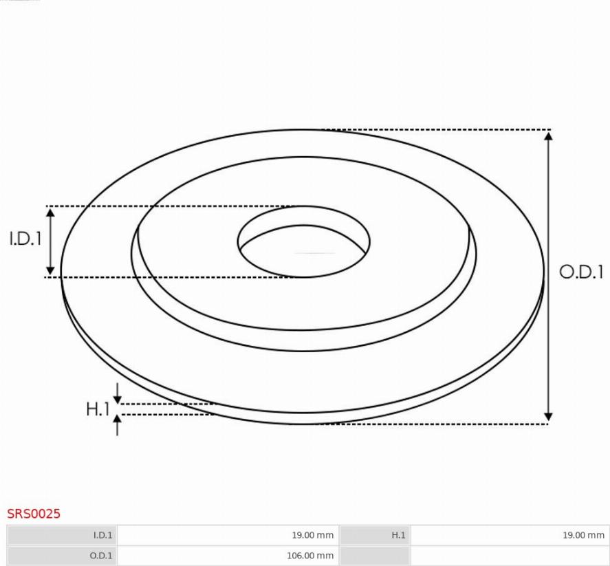 AS-PL SRS0025 - Remkomplekts, Starteris www.autospares.lv