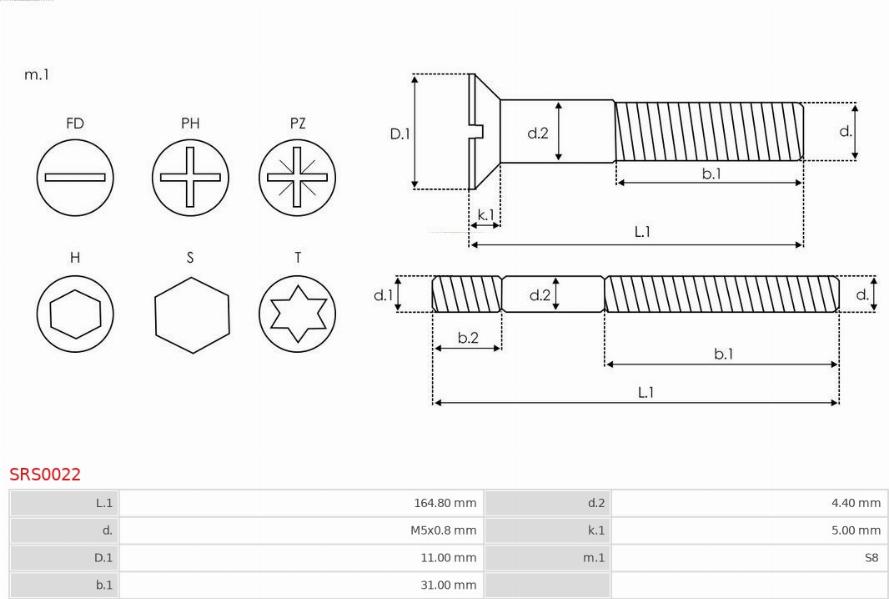 AS-PL SRS0022 - Repair Kit, alternator www.autospares.lv