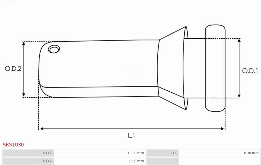 AS-PL SRS1030 - Ремкомплект, стартер www.autospares.lv