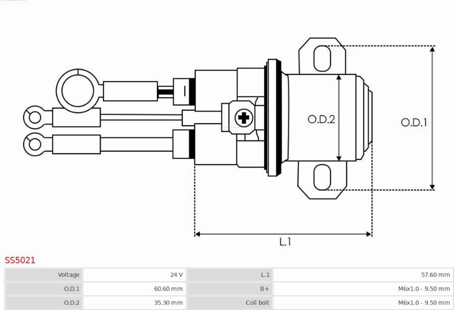 AS-PL SS5021 - Ievilcējrelejs, Starteris www.autospares.lv