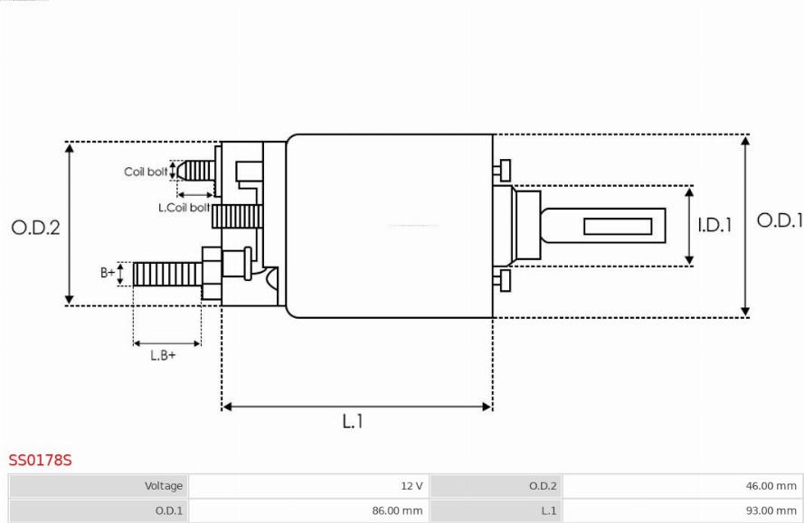 AS-PL SS0178S - Ievilcējrelejs, Starteris www.autospares.lv