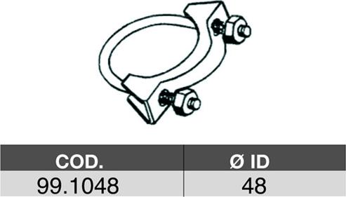 ASSO 99.1048 - Savienojošie elementi, Izplūdes gāzu sistēma www.autospares.lv