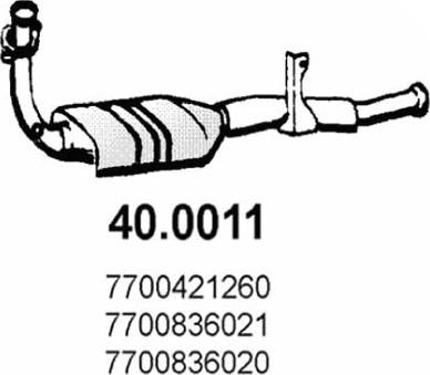 ASSO 40.0011 - Katalizators www.autospares.lv