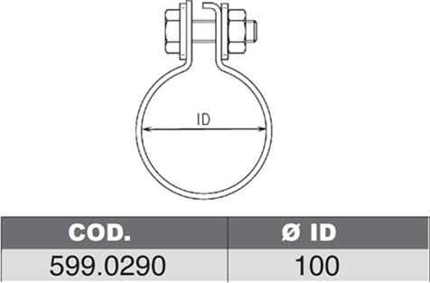 ASSO 599.0290 - Montāžas komplekts, Trokšņa slāpētājs www.autospares.lv