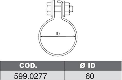 ASSO 599.0277 - Montāžas komplekts, Trokšņa slāpētājs www.autospares.lv