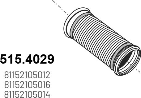 ASSO 515.4029 - Izplūdes caurule www.autospares.lv