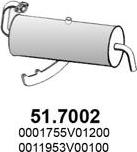 ASSO 51.7002 - Глушитель выхлопных газов, конечный www.autospares.lv