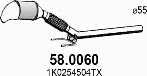 ASSO 58.0060 - Katalizators www.autospares.lv