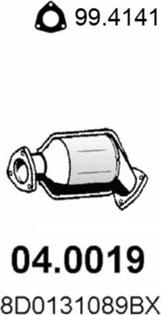 ASSO 04.0019 - Catalytic Converter www.autospares.lv