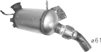 ASSO 08.15012 - Nosēdumu / Daļiņu filtrs, Izplūdes gāzu sistēma www.autospares.lv