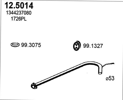 ASSO 12.5014 - Izplūdes caurule autospares.lv