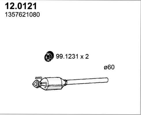 ASSO 12.0121 - Katalizators autospares.lv