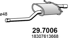 ASSO 29.7006 - Izplūdes gāzu trokšņa slāpētājs (pēdējais) www.autospares.lv