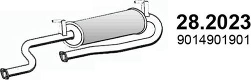 ASSO 28.2023 - Front Silencer www.autospares.lv