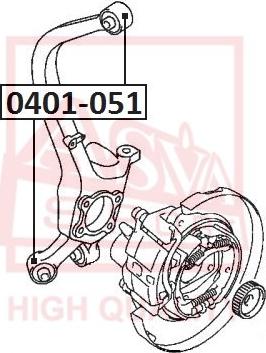 ASVA 0401-051 - Bush of Control / Trailing Arm www.autospares.lv