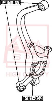 ASVA 0401-052 - Bush of Control / Trailing Arm www.autospares.lv