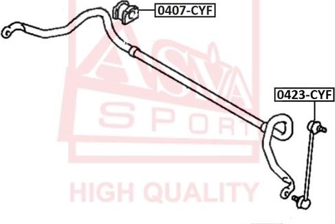 ASVA 0423-CYF - Rod / Strut, stabiliser www.autospares.lv