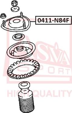 ASVA 0411-N84F - Amortizatora statnes balsts autospares.lv