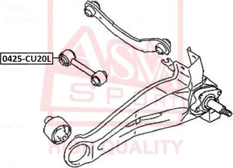 ASVA 0425-CU20L - Neatkarīgās balstiekārtas svira, Riteņa piekare www.autospares.lv