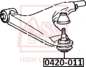 ASVA 0420-011 - Ball Joint www.autospares.lv