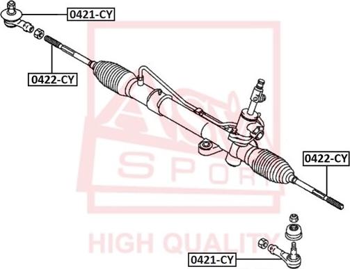 ASVA 0421-CY - Stūres šķērsstiepņa uzgalis www.autospares.lv