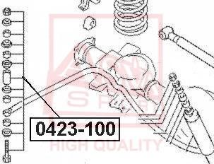 ASVA 0423-100 - Stiepnis / Atsaite, Stabilizators autospares.lv