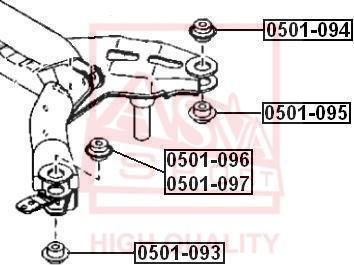 ASVA 0501-097 - Piekare, Šķērssvira www.autospares.lv