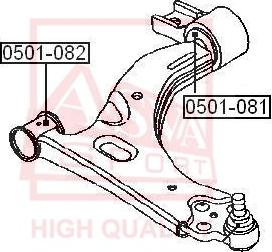 ASVA 0501-081 - Piekare, Šķērssvira www.autospares.lv