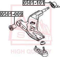 ASVA 0501-101 - Piekare, Šķērssvira www.autospares.lv