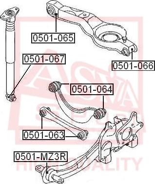 ASVA 0501-MZ3R - Piekare, Šķērssvira autospares.lv