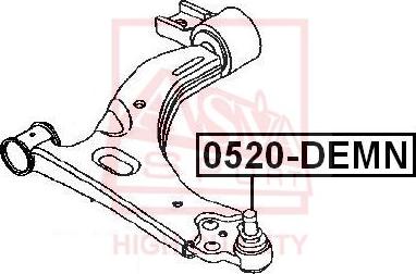 ASVA 0520-DEMN - Balst / Virzošais šarnīrs autospares.lv