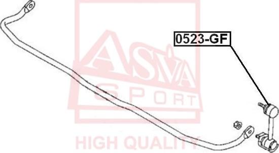 ASVA 0523-GF - Stiepnis / Atsaite, Stabilizators autospares.lv