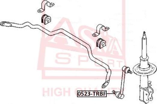 ASVA 0523-TRBF - Stiepnis / Atsaite, Stabilizators www.autospares.lv