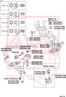 ASVA 0101-462 - Piekare, Šķērssvira www.autospares.lv