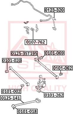 ASVA 0123-320 - Stiepnis / Atsaite, Stabilizators www.autospares.lv