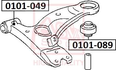 ASVA 0101-089 - Piekare, Šķērssvira www.autospares.lv