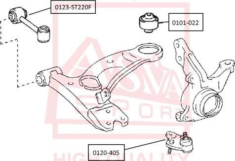 ASVA 0101-022 - Piekare, Šķērssvira www.autospares.lv